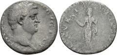 Roman Imperial Coins OTHO (69). Denarius. Rome. Obv: IMP (M) OTHO CAESAR AVG TR P. Bare head right. Rev: SECVRITAS PR. Securitas standing left, holding wreath and sceptre. RIC² 8 or 10. Condition: Fin