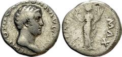 Roman Imperial Coins OTHO (69). Denarius. Rome. Obv: IMP OTHO CAESAR AVG TR P. Bare head right. Rev: PONT MAX. Ceres standing left, holding grain ears and cornucopia. RIC² 20 (aureus) note. Condition: