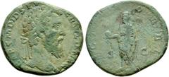 Roman Imperial Coins DIDIUS JULIANUS (193). Sestertius. Rome. Obv: IMP CAES M DID SEVER IVLIAN AVG. Laureate head right. Rev: RECTOR ORBIS / S - C. Didius Julianus standing left, holding globe and rob
