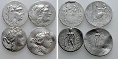 Group Lots 4 Tetradrachms. Condition: See picture. Weight: g. Diameter: mm.