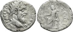 Roman Imperial Coins PERTINAX (193). Denarius. Rome. Obv: IMP CAES P HELV PERTIN AVG. Laureate head right. Rev: OPI DIVIN TR P COS II. Ops seated left on throne, holding grain ears. RIC 8a. Condition: