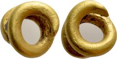 Celtic Coins CELTS. GOLD Ring Money (Circa 1150-750 BC). Obv: . Rev: . Cf. Van Arsdell 1-3. Condition: See picture. Weight: 7.11 g. Diameter: 13 mm.