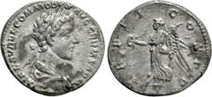 Roman Imperial Coins COMMODUS (177-192). Denarius. Rome. Obv: IMP L AVREL COMMODVS AVG GERM SARM. Laureate, draped and cuirassed bust right. Rev: TR P II COS P P. Victory advancing left, holding palm 