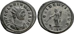 Roman Imperial Coins FLORIANUS (276). Antoninianus. Rome. Obv: IMP C FLORIANVS AVG. Radiate, draped and cuirassed bust right. Rev: PROVIDENTIA AVG / XXIA. Providentia standing left, holding baton and 