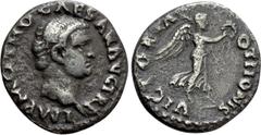 Roman Imperial Coins OTHO (69). Denarius. Rome. Obv: IMP M OTHO CAESAR AVG TR P. Bare head right. Rev: VICTORIA OTHONIS. Victory advancing right, holding wreath and palm frond. RIC² 14. Condition: Nea