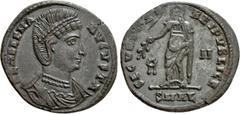 Roman Imperial Coins HELENA (Augusta, 324-328/30). Follis. Alexandria. Obv: FL HELENA AVGVSTA. Diademed and mantled bust right. Rev: SECVRITAS REIPVBLICE / SMAL. Securitas standing left, holding branc