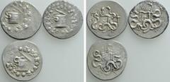 Group Lots 3 Cistophoric Tetradrachms. Obv: . Rev: . . Condition: See picture. Weight: g. Diameter: mm.