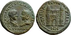 Roman Provincial Coins THRACE. Anchialus. Gordian III with Tranquillina (238-244). Ae. Obv: ΑVΤ Κ Μ ΑΝΤ ΓΟΡΔΙΑΝΟC ΑVΓ CΕΒ ΤΡΑΝΚVΛΛΙΝΑ. Draped busts of Gordian, laureate, draped and cuirassed, and Tran