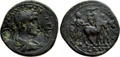 Roman Provincial Coins CILICIA. Ninica-Claudiopolis. Maximinus Thrax (235-238). Ae. Obv: IMP MAXIMINVS PI. Laureate, draped and cuirassed bust right; c/m: circumscribed Δ within incuse circle and incu