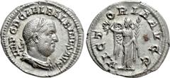 Roman Imperial Coins BALBINUS (238). Denarius. Rome. Obv: IMP C D CAE L BALBINVS AVG. Laureate, draped and curiassed bust right. Rev: VICTORIA AVGG. Victory standing facing, head left, holding wreath 