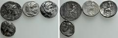 Group Lots 4 Greek Tetradrachms. Obv: . Rev: . . Condition: See picture. Weight: g. Diameter: mm.