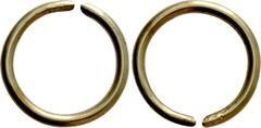 Celtic Coins CELTS. GOLD Ring Money (Circa 1150-750 BC). Obv: . Rev: . Cf. Van Arsdell 1-3. Condition: See picture. Weight: 8.62 g. Diameter: 30 mm.