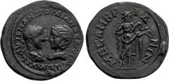 Roman Provincial Coins THRACE. Mesambria. Gordian III with Tranquillina (238-244). Ae. Obv: AVT K M ANT ΓOPDIANOC AVΓ CEB / TPANKVΛΛINA. Laureate, draped and cuirassed bust of Gordian and draped bust 