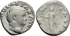 Roman Imperial Coins OTHO (69). Denarius. Rome. Obv: IMP (M) OTHO CAESAR AVG TR P. Bare head right. Rev: SECVRITAS PR. Securitas standing left, holding wreath and sceptre. RIC² 8 or 10. Condition: Fin