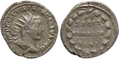 Roman Imperial Coins TREBONIANUS GALLUS (252-253). Antoninianus. Rome. Obv: IMP CAE C VIB TREB GALLVS AVG. Radiate, draped and cuirassed bust right. Rev: VOTIS / DECENNA / LIBVS. Legend in three lines