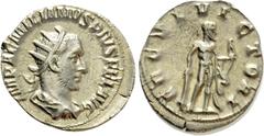 Roman Imperial Coins AEMILIAN (253). Antoninianus. Rome. Obv: IMP AEMILIANVS PIVS FEL AVG. Radiate, draped and cuirassed bust right. Rev: HERCVL VICTORI. Hercules standing right, holding bow, club and