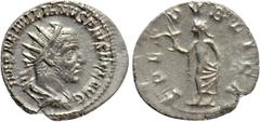 Roman Imperial Coins AEMILIAN (253). Antoninianus. Rome. Obv: IMP AEMILIANVS PIVS FEL AVG. Radiate, draped and cuirassed bust right. Rev: SPES PVBLICA. Spes advancing left, holding flower and raising 