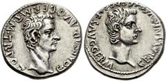 RÖMER RÖMISCHE KAISERZEIT. Caligula, 37 - 41 n. Chr. Denar ø 19mm (3,78g). 40 n. Chr. Mzst. Rom. Vs.: C CAESAR AVG PON M TR POT III COS III, Kopf des Caligula mit Lorbeerkranz n. r. Rs.: GERMANICVS CA