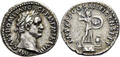 RÖMER RÖMISCHE KAISERZEIT. Domitian, 81 - 96 n. Chr. Denar ø 19mm (3,39g). 88 n. Chr. Mzst. Rom. Vs.: IMP CAES DOMIT AVG GERM P M TR P VIII, Kopf mit Lorbeerkranz n. r. Rs.: IMP XIX COS XIIII CENS P P