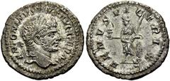 RÖMER RÖMISCHE KAISERZEIT. Caracalla, 197 - 217 n. Chr. Denar ø 20mm (2,95g). 216 n. Chr. Mzst. Rom. Vs.: ANTONINVS PIVS AVG GERM, Kopf mit Lorbeerkranz n. r. Rs.: VENVS VICTRIX, Venus mit Victoriola 