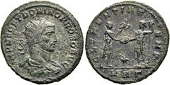 RÖMER RÖMISCHE KAISERZEIT. Probus, 276 - 282 n. Chr. Antoninian ø 23mm (3,92g). 277 n. Chr. Mzst. Serdica. Vs.: IMP DEO ET DOMINO PROBO AVG, drapierte Panzerbüste mit Strahlenkrone n. r. Rs.: CLEMENTI