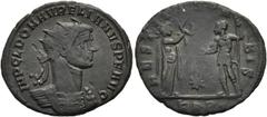 RÖMER RÖMISCHE KAISERZEIT. Aurelian, 270 - 275 n. Chr. Antoninian ø 23mm (3,45g). 274 n. Chr. Mzst. Serdica. Vs.: IMP C L DOM AVRELIANVS P F AVG, Panzerbüste mit Strahlenkrone n. r. Rs.: RESTITVT OR-B
