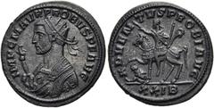 RÖMER RÖMISCHE KAISERZEIT. Probus, 276 - 282 n. Chr. Antoninian ø 22mm (4,09g). 277 n. Chr. Mzst. Siscia. Vs.: IMP C M AVR PROBVS P F AVG, Konsularbüste mit Strahlenkrone u. Adlerzepter n. l. Rs.: ADV
