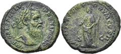 RÖMER RÖMISCHE KAISERZEIT. Pertinax, 192 - 193 n. Chr. AE As ø 27mm (10,70g). Mzst. Rom. Vs.: IMP CAES P HELV PERTINAX AVG, Kopf mit Lorbeerkranz n. r. Rs.: PROVIDENTIAE DEORVM COS II / S - C, Provide