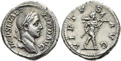 RÖMER RÖMISCHE KAISERZEIT. Severus Alexander, 222 - 235 n. Chr. Denar ø 19mm (3,76g). 228 n. Chr. Mzst. Rom. Vs.: IMP SEV ALE-XAND AVG, Kopf mit Lorbeerkranz n. r. Rs.: VIRTVS AVG, Kaiser in Militärge