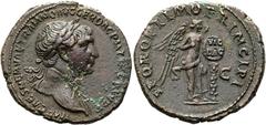 RÖMER RÖMISCHE KAISERZEIT. Trajan, 98 - 117 n. Chr. AE As ø 29mm (9,95g). ca. 104/5 - 107 n. Chr. Mzst. Rom. Vs.: IMP CAES NERVAE TRAIANO AVG GER DAC P M TR P COS V P P, Büste mit Lorbeerkranz u. Aegi