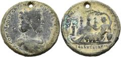 RÖMER RÖMISCHE KAISERZEIT. Commodus, 177 - 192 n. Chr. AE Medaillon ø 39mm (54,08g). 186 - 187 n. Chr. Vs.: M COMMODVS ANTONINVS PIVS FELIX AVG BRIT, drapierte, janusförmige Panzerbüste mit den Köpfen