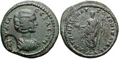 DIE MUNZEN DER BITHYNISCHEN STADT NIKAIA - SAMMLUNG PROF. DR. WOLFRAM WEISER BITHYNIEN - NIKAIA. PESCENNIUS NIGER, 193-194 Iulia Domna, 193 - 217 n. Chr. AE Diassarion ø 28mm (12,31g). 202 - 205 n. Ch