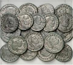 LOTS . Tetrarchie Folles, verschiedene Kaiser der 3. Tetrarchie, vor allem Licinius und Konstantin. VERKAUFT WIE BESEHEN, KEINE RÜCKGABE / SOLD AS IS, NO RETURN. 20 Stück! Gut erhaltener Silbersud mit