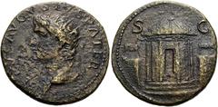RÖMER RÖMISCHE KAISERZEIT. Divus Augustus, ab 14 n. Chr. AE Dupondius ø 31mm (13,75g). Geprägt unter Tiberius, 22 - 23 n. Chr. Mzst. Rom. Vs.: DIVVS AVGVSTVS PATER, Kopf mit Strahlenkrone n. l. Rs.: S
