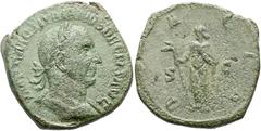 RÖMER RÖMISCHE KAISERZEIT. Traianus Decius, 249 - 251 n. Chr. AE Sesterz ø 31mm (19,09g). Mzst. Rom. Vs.: IMP C M Q TRAIANVS DECIVS AVG, drapierte Panzerbüste mit Lorbeerkranz n. r. Rs.: DACIA / S C, 