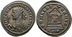 RÖMER RÖMISCHE KAISERZEIT. Probus, 276 - 282 n. Chr. Antoninian ø 23mm (3,41g). Mzst. Siscia. Vs.: IMP C M AVR PROBVS P F AVG, Panzerbüste im imperialen Mantel mit Strahlenkrone u. Adlerzepter n. r. R