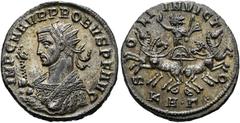 RÖMER RÖMISCHE KAISERZEIT. Probus, 276 - 282 n. Chr. Antoninian ø 22mm (3,63g). 277 n. Chr. Mzst. Serdica. Vs.: IMP C M AVR PROBVS P F AVG, Konsularbüste mit Strahlenkrone u. Adlerzepter n. r. Rs.: S-