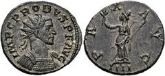 RÖMER RÖMISCHE KAISERZEIT. Probus, 276 - 282 n. Chr. Antoninian ø 22mm (3,95g). 281 n. Chr. Mzst. Lugdunum. Vs.: IMP C PROBVS P F AVG, drapierte Panzerbüste mit Strahlenkrone n. r. Rs.: PA-X AVG / III