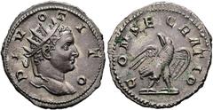 RÖMISCHE KAISERZEIT RÖMISCHE KAISERZEIT. Divus Titus, ab 81 n. Chr. Antoninian ø 23mm (3,87g). Geprägt unter Traianus Decius, 250 - 251 n. Chr. Mzst. Mediolanum. Memorialprägung. Vs.: DIVO TITO, Kopf 