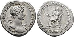 RÖMER RÖMISCHE KAISERZEIT. Hadrian, 117 - 138 n. Chr. Denar ø 19mm (3,43g). 117 n. Chr. Mzst. Rom. Vs.: IMP CAES TRAIAN HADRIA-N OPT AVG GER DAC, Büste mit Lorbeerkranz u. Gewand auf l. Schulter n. r.