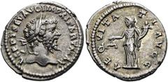 RÖMER RÖMISCHE KAISERZEIT. Septimius Severus, 193 - 211 n. Chr. Denar ø 19mm (3,01g). 198 n. Chr. Mzst. Laodiceia ad mare. Vs.: L SEPT SEV AVG IMP XI PART MAX, Kopf mit Lorbeerkranz n. r. Rs.: AEQVITA
