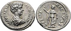 RÖMER RÖMISCHE KAISERZEIT. Caracalla, 197 - 217 n. Chr. Denar ø 19mm (3,39g). Geprägt unter Septimius Severus, 197 - 198 n. Chr. Mzst. Laodicea ad Mare. Vs.: M AVR ANTON CAES PONTIF, drapierte Panzerb