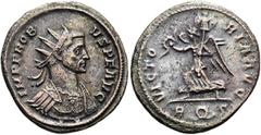 RÖMER RÖMISCHE KAISERZEIT. Probus, 276 - 282 n. Chr. Antoninian ø 22mm (4,57g). Mzst. Rom. Vs.: IMP PROB-VS P F AVG, drapierte Panzerbüste mit Strahlenkrone n. r. Rs.: VICTO-RIA AVG / R - Kranz -S, Vi