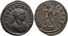 RÖMER RÖMISCHE KAISERZEIT. Carus, 282 - 283 n. Chr. Antoninian ø 21mm (2,76g). 283 n. Chr. Mzst. Rom. Vs.: IMP C M AVR CARVS P P AVG, drapierte Panzerbüste mit Strahlenkrone n. r. Rs.: AETER-N-IT IMPE