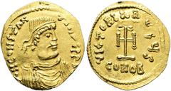 BYZANZ Constantinus IV. Pogonatus, 668 - 685 n. Chr. Tremissis ø 18mm (1,49g). 669 - 681 n. Chr. Mzst. Konstantinopel. Vs.: d N CONSTAN-TINVS PP A, drapierte Panzerbüste mit Perlendiadem n. r. Rs.: VI