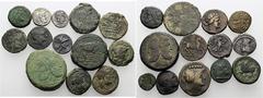 LOTS Diverses. 3. Jh. v. Chr. - 3. Jh. n. Chr. Schöne Sammlung von Bronze und Silbermünzen mit Schwerpunkt römische Republik. Darunter ein sehr schöner Denar des C. Renius mit Ziegenbockbiga und ein Q