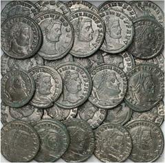 Tetrarchie AE Folles, 2. Tetrarachie. VERKAUFT WIE BESEHEN, KEINE RÜCKGABE / SOLD AS IS, NO RETURN. 40 Stück! Getönter Silbersud, ss, ss-vz