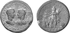 KAISERZEITLICHE PROVINZIALPRÄGUNGEN KILIKIEN FLAVIOPOLIS Objekt-Nr.: 1785 Maximinus Thrax und Maximus Caesar, 235 - 238 n. Chr. AE (22,10 g.), Vs.: AUT K G IOU OUH MAXIMEINOS G I OUH MAXIMOS K, gegens