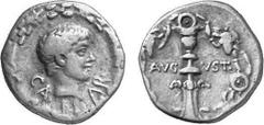 RÖMER RÖMISCHE KAISERZEIT Objekt-Nr.: 2008 C. Caesar, 20 v. Chr. - 4 n. Chr. Denar, (3,75 g.), ca. 17 v. Chr., geprägt unter Augustus. Mzst. unbestimmt. Vs.: CAESAR, Kopf des jugendlichen C. Caesar r.