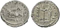RÖMER RÖMISCHE KAISERZEIT Marcus Aurelius und Lucius Verus, 161 - 169 n. Chr. Denar (3,18g). 165 n. Chr. Mzst. Rom. Restitutionsprägung! Vs.: ANTONIVS AVG-VR / III VIR R P C, Kriegsgaleere n. r. Rs.: 